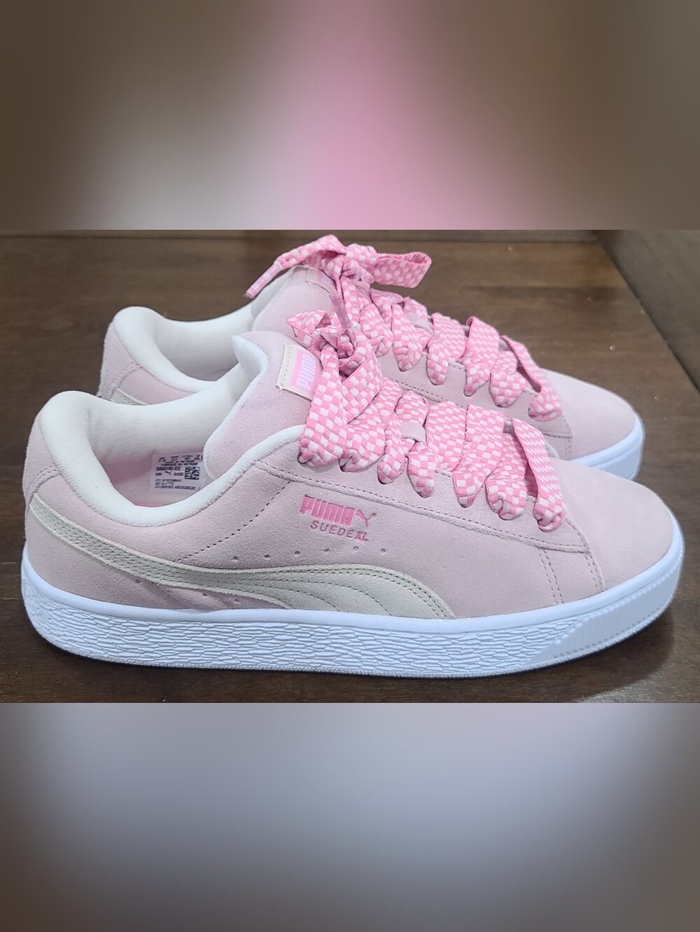 PUMA Suede XL Lace 'Mauve Mist White' Women's
